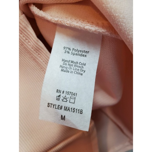 Charlotte Russe Mini Dress Womens Medium Pink Polyester Long Sleeve Square Neck - Picture 8 of 9